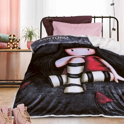 Παιδική Κουβέρτα Santoro Με Γούνα Das home 5015 160x220