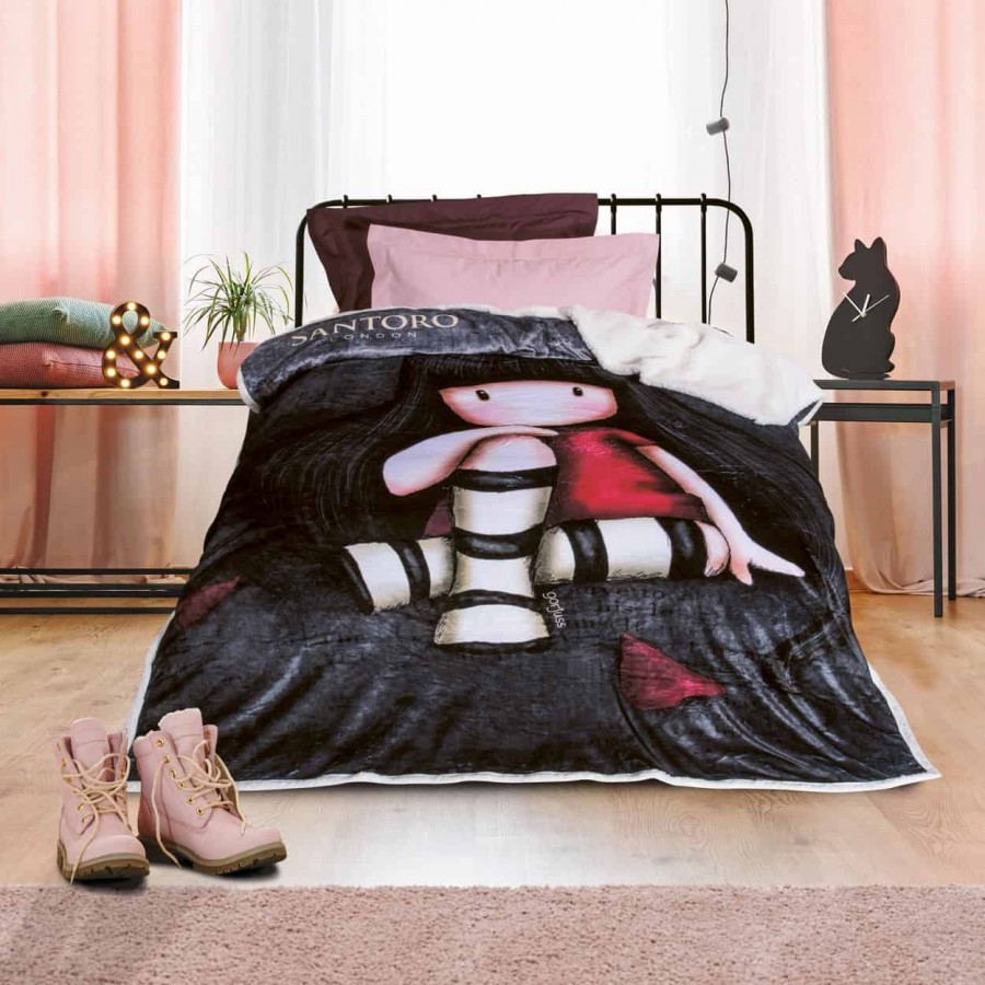 Παιδική Κουβέρτα Santoro Με Γούνα Das home 5015 160x220