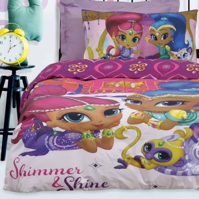 Πάπλωμα Μονό Σετ Nichelodeon Shimmer & Shine 5001 160x240