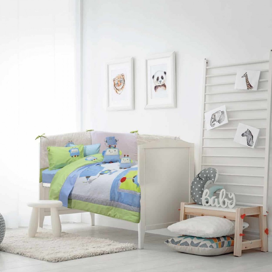 Σετ Κουβερλί κούνιας Das Baby 6397 110x150