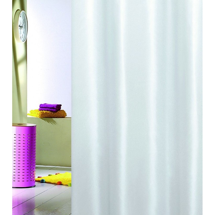 Κουρτίνα Μπάνιου Πλαστική 180x200 Solid Λευκό Joy Bath Κουρτίνα Μπάνιου Πλαστική 180x200 Solid Λευκό Joy Bath