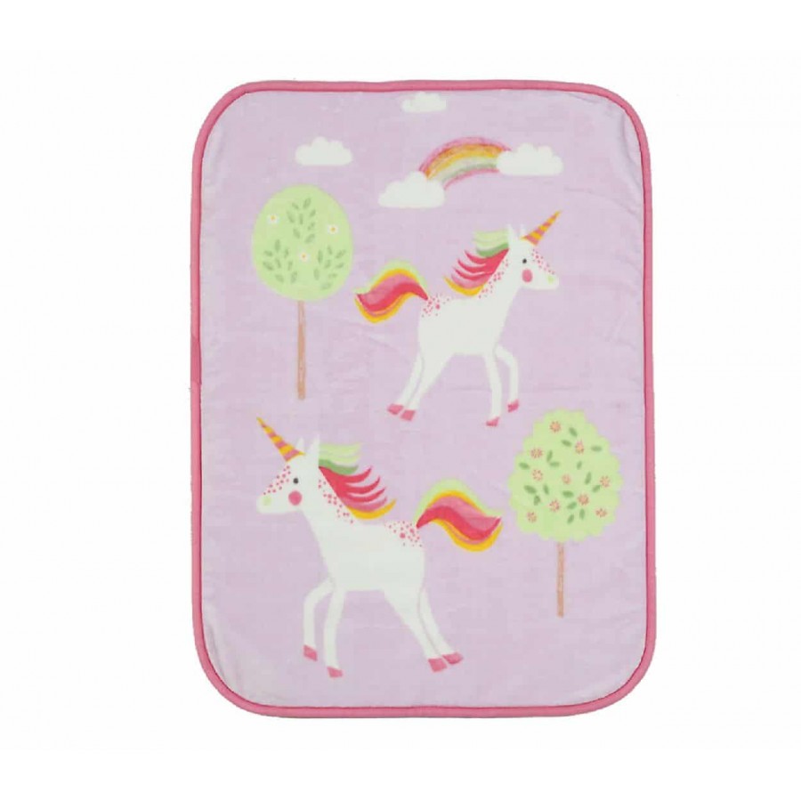 Βρεφική Κουβέρτα Βελουτέ κούνιας rainbow story Nef Nef 100x140