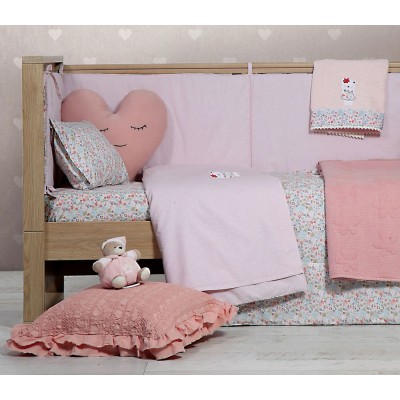 Βρεφικό Κουβερλί Κούνιας Tropical Blossom Nef-Nef 110X140 Βρεφικό Κουβερλί Κούνιας Tropical Blossom Nef-Nef 110X140