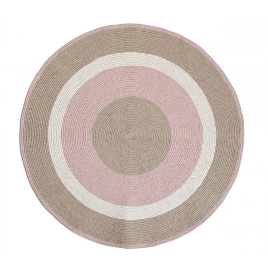 Χαλί Vintage Φ 120 Beige/Pink Χαλί Vintage Φ 120 Beige/Pink