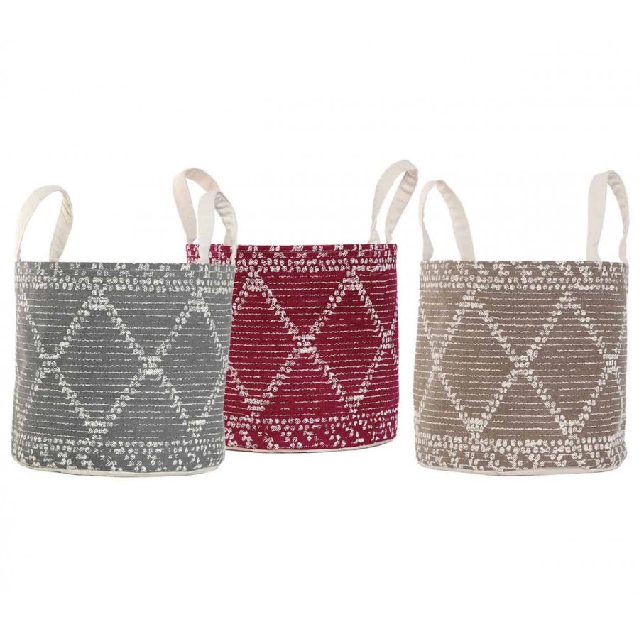 Διακοσμητικό Καλάθι decore bordo Nef Nef 32x32x32