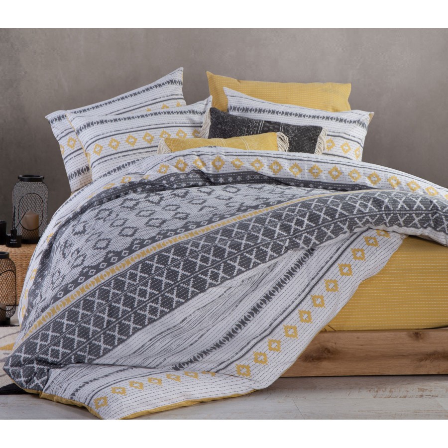 Κουβερλί Μονό Perez Black-Yellow Nef-Nef 170X240 Κουβερλί Μονό Perez Black-Yellow Nef-Nef 170X240