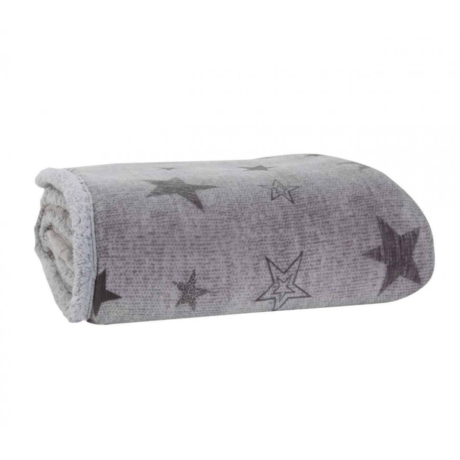 Κουβέρτα fleece Μονή με γουνά astro Nef Nef 160x220