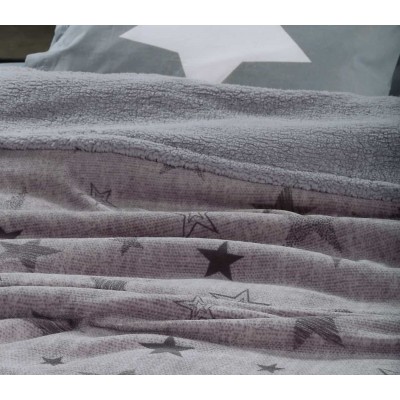 Κουβέρτα fleece Μονή με γουνά astro Nef Nef 160x220