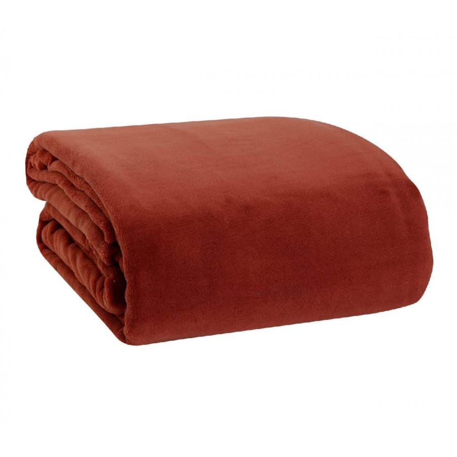 Κουβέρτα fleece Μονή planet 1117 paprica Nef Nef 160x220