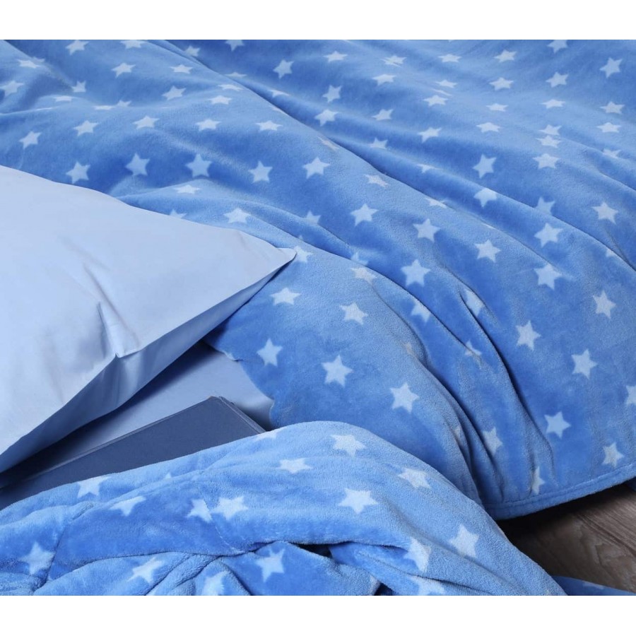 Κουβέρτα fleece Μονή star attack Nef Nef 160x220 Κουβέρτα fleece Μονή star attack Nef Nef 160x220