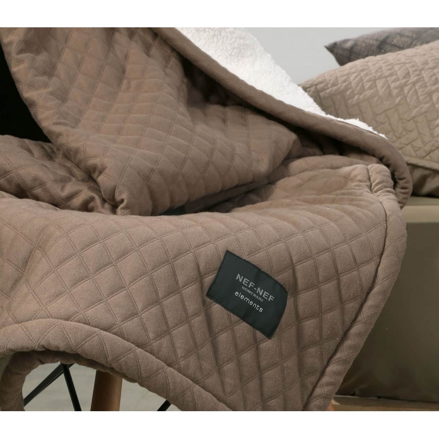 Κουβέρτα καναπέ με sherpa γούνα division Nef Nef 130x170 Κουβέρτα καναπέ με sherpa γούνα division Nef Nef 130x170