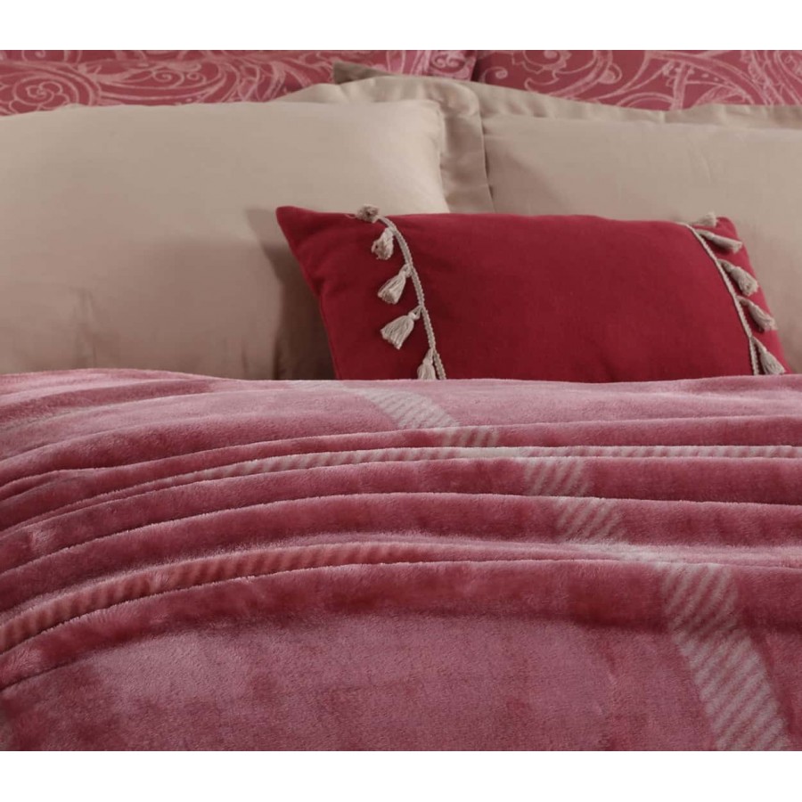 Κουβέρτα υπέρδιπλη berry bordo Nef Nef 220x240 Κουβέρτα υπέρδιπλη berry bordo Nef Nef 220x240