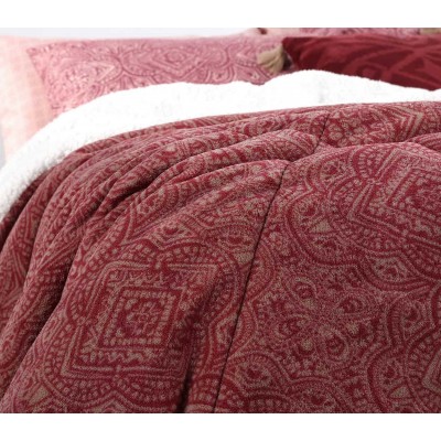 Κουβερτοπάπλωμα μονό henna bordo Nef Nef 160x220