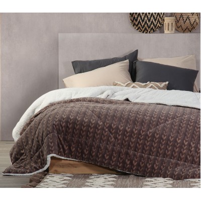 Κουβερτοπάπλωμα Υπέρδιπλο Malla Beige Nef-Nef  240X220