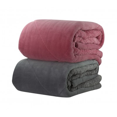 Κουβερτοπάπλωμα Υπέρδιπλο Solid Dusty Rose Nef-Nef  240X220