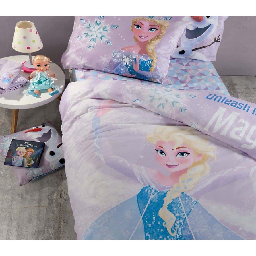 Παιδικά Σεντόνια μονά Σετ frozen magic Nef Nef 160x260