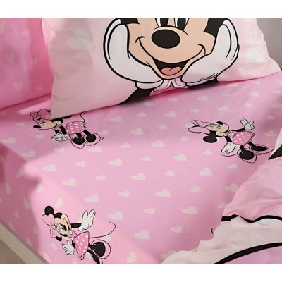 Παιδικά Σεντόνια μονά Σετ minnie cute Nef Nef 160x260