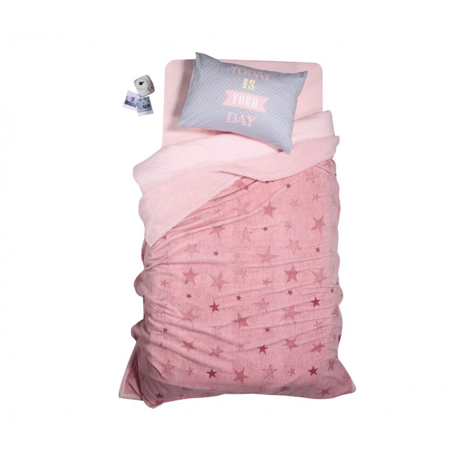 Παιδική Κουβέρτα Με Γούνα Μονή Astro Pink Nef-Nef 160x220 Παιδική Κουβέρτα Με Γούνα Μονή Astro Pink Nef-Nef 160x220