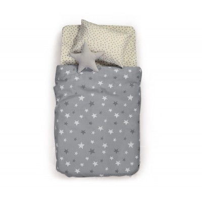 Παιδική Κουβέρτα Πικέ Μονή Fantasy Grey Nef-Nef  160X240