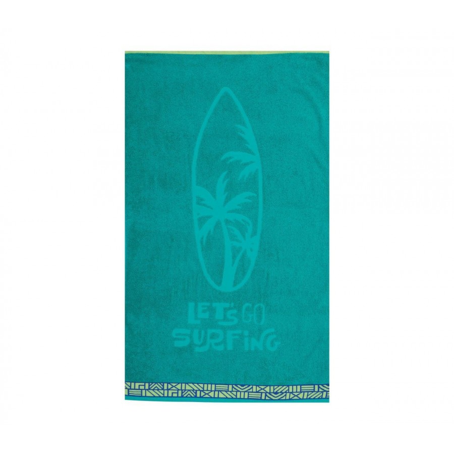 Παιδική Πετσέτα Θαλάσσης Nef Nef Lets Go Surfing Green Nef-Nef 70X120 Παιδική Πετσέτα Θαλάσσης Nef Nef Lets Go Surfing Green Nef-Nef 70X120