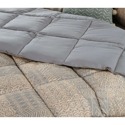 Πάπλωμα Μονό cedar anthracite Nef Nef 160x220