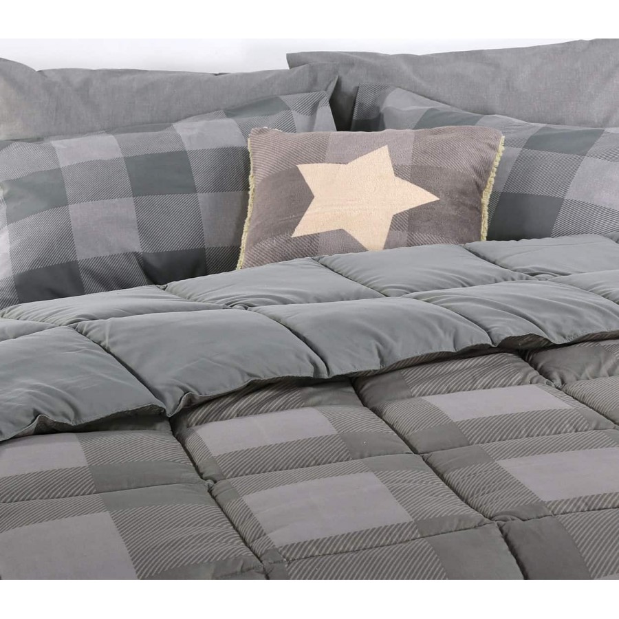 Πάπλωμα Μονό claus anthracite Nef Nef 160x220 Πάπλωμα Μονό claus anthracite Nef Nef 160x220