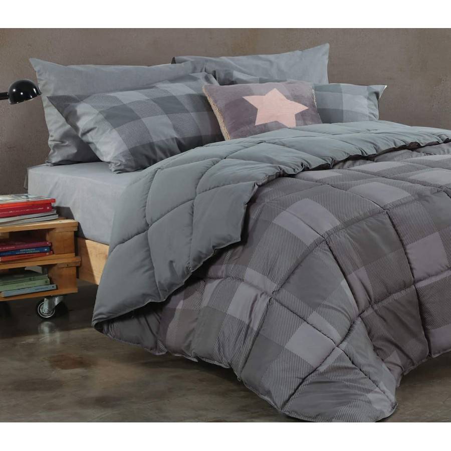 Πάπλωμα Μονό claus anthracite Nef Nef 160x220 Πάπλωμα Μονό claus anthracite Nef Nef 160x220