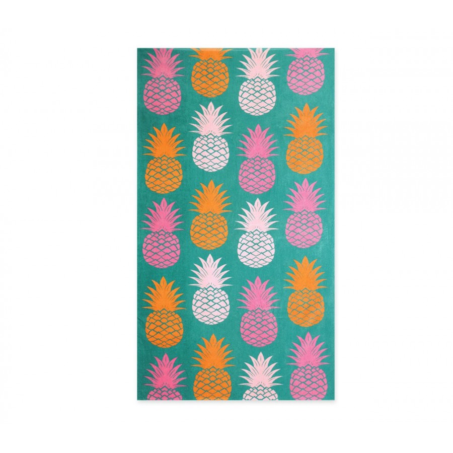 Πετσέτα Θαλάσσης Βαμβακερή Pineapples 75X150