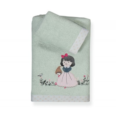 Πετσέτες Παιδικές Σετ Snow White 30x40 - 70x140