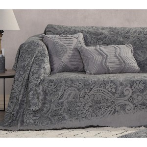 Ριχτάρι Πολυθρόνας Rouen Winter Grey Nef-Nef  170X180