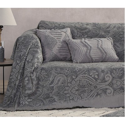 Ριχτάρι Πολυθρόνας Rouen Winter Grey Nef-Nef  170X180