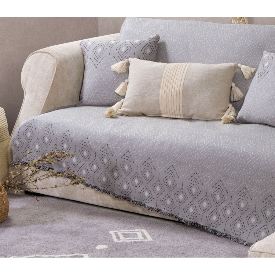 Ριχτάρι Πολυθρόνας Warren Grey Nef-Nef 170X180
