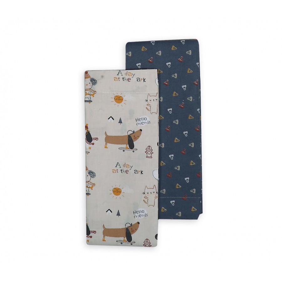 Σεντόνι Λίκνου 2 Τεμαχίων A Day At The Park  Nef-Nef  70x120