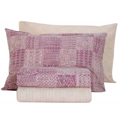 Σεντόνια διπλά Σετ cedar purple Nef Nef 200x260