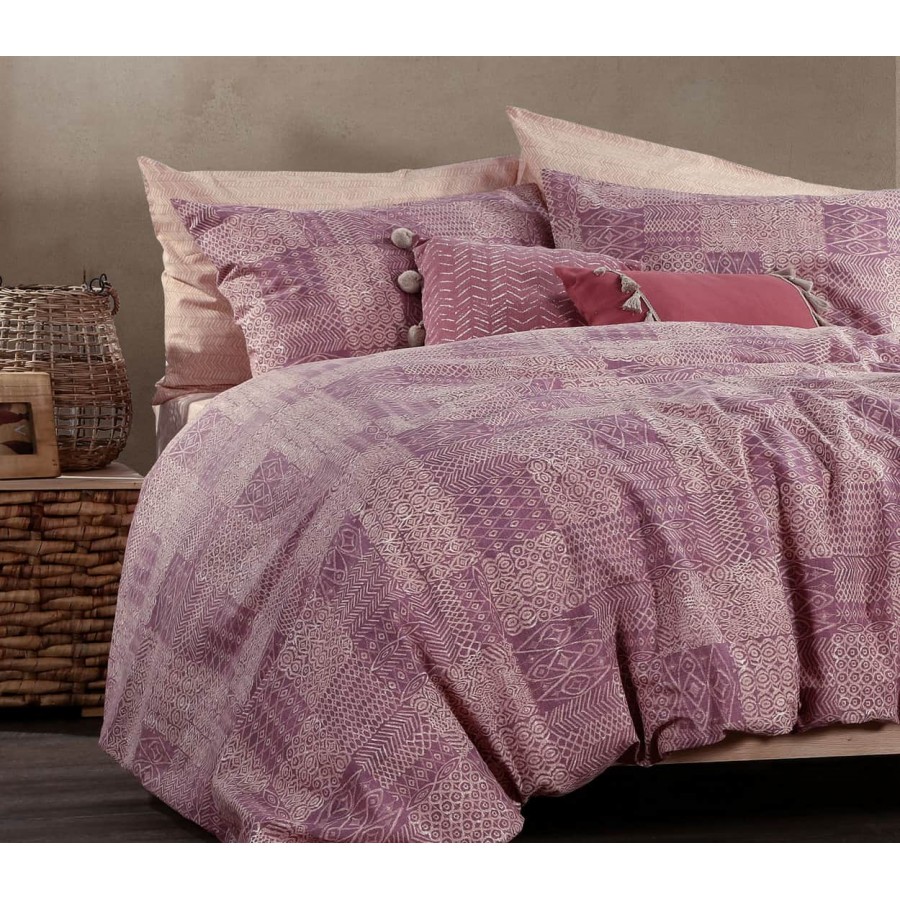 Σεντόνια διπλά Σετ cedar purple Nef Nef 200x260