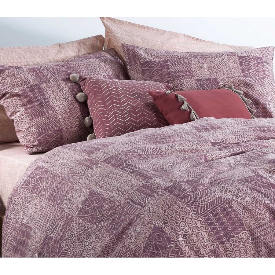 Σεντόνια διπλά Σετ cedar purple Nef Nef 200x260