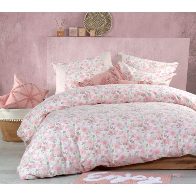 Σεντόνια Διπλά Σετ Elsa Pink 200x260