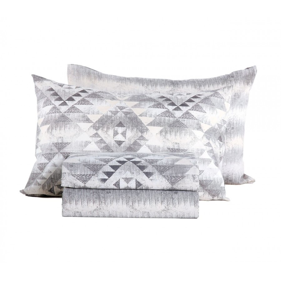 Σεντόνια Διπλά Σετ Maya Grey 200x260 Σεντόνια Διπλά Σετ Maya Grey 200x260