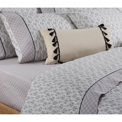 Σεντόνια διπλά Σετ moby grey Nef Nef 200x260