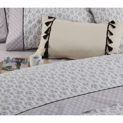 Σεντόνια διπλά Σετ moby grey Nef Nef 200x260