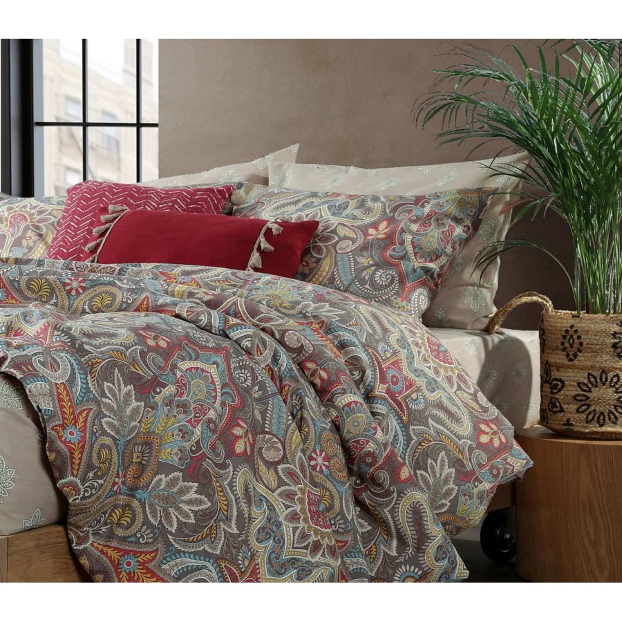 Σεντόνια διπλά Σετ riali beige Nef Nef 200x260