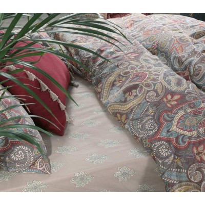 Σεντόνια διπλά Σετ riali beige Nef Nef 200x260