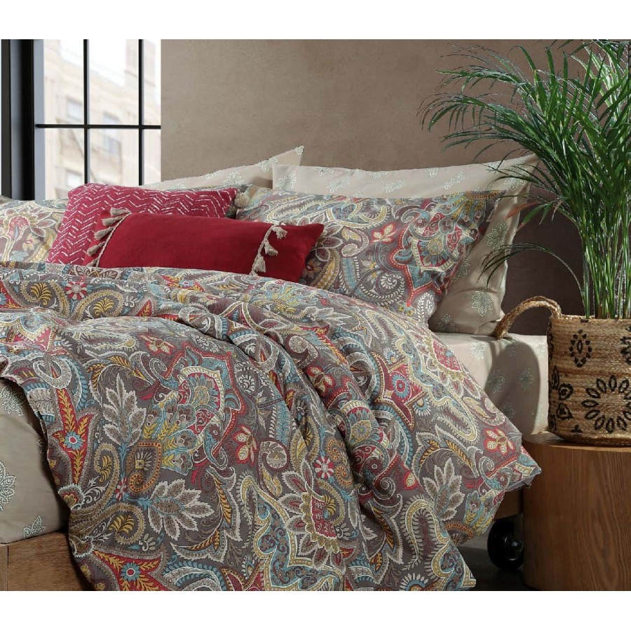 Σεντόνια διπλά Σετ riali beige Nef Nef 200x260