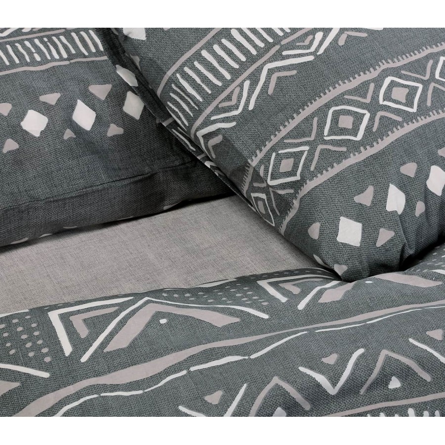 Σεντόνια king size Σετ simba anthracite Nef Nef 180x200+32 Με λάστιχο