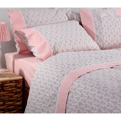 Σεντόνια Μονά Σετ moby pink Nef Nef 170x260