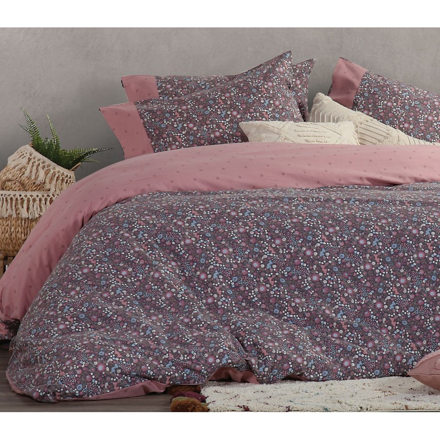 Σετ Παπλωματοθήκη Υπέρδιπλη Fresli Pink Nef-Nef  240x230