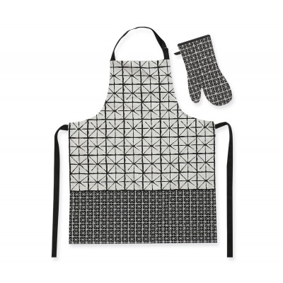 Σετ Ποδιά και Γάντι Κουζίνας Astra Grey