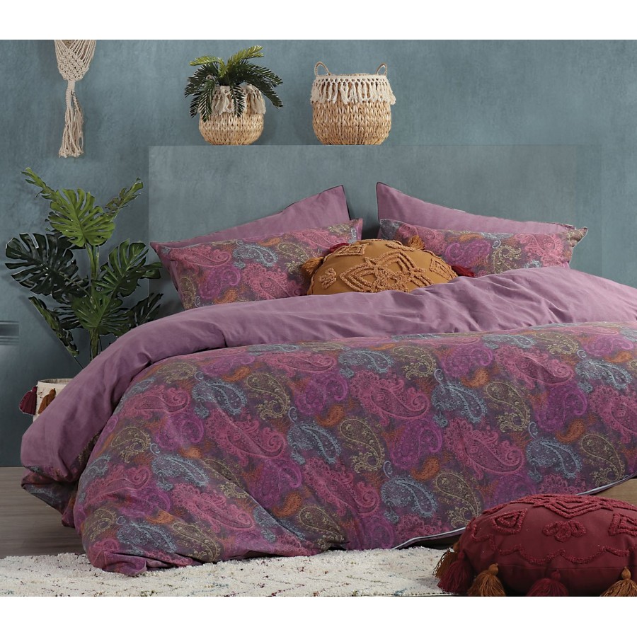 Σετ Σεντόνια Διπλά Ledicia Purple Nef-Nef  200x260