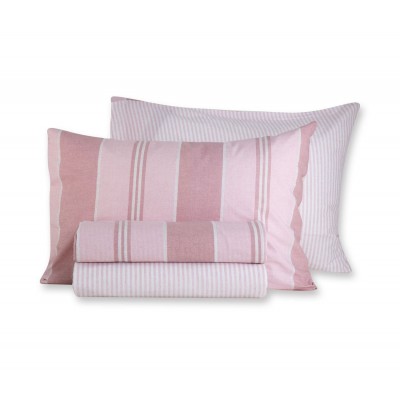 Σετ Σεντόνια Μονά Vertical Pink Nef-Nef 170Χ260