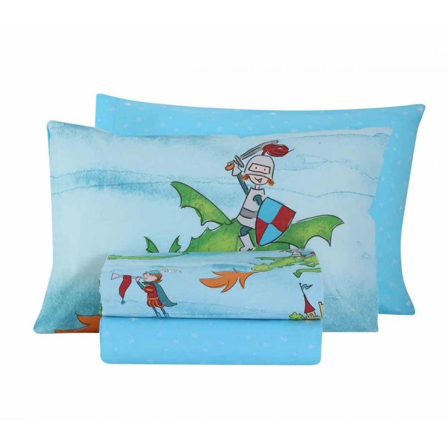 Σετ Σεντόνια παιδικά μονά knights dragons Nef Nef Nef Nef 160x260 Σετ Σεντόνια παιδικά μονά knights dragons Nef Nef Nef Nef 160x260